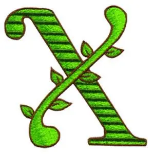 Loris Alphabet X Embroidery Design Buy Today