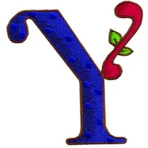 Place Order Loris Alphabet Y Embroidery Design