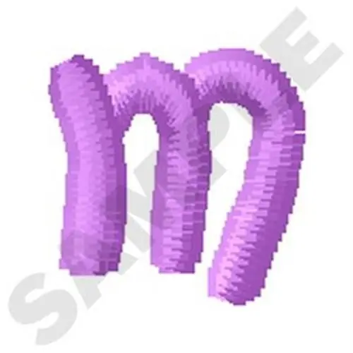 Hassle-Free Returns Ziggy Zoe Lowercase M Embroidery Design