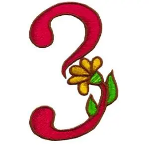 Trusted Brand Loris Alphabet 3 Embroidery Design