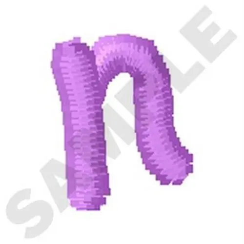 Price Cut Ziggy Zoe Lowercase N Embroidery Design
