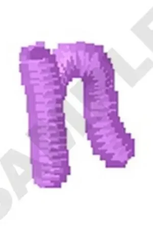 Ziggy Zoe Lowercase N Embroidery Design Premium