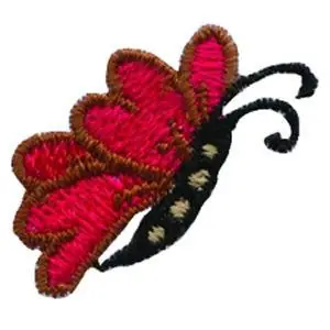 Crafted Loris Butterfly Embroidery Design