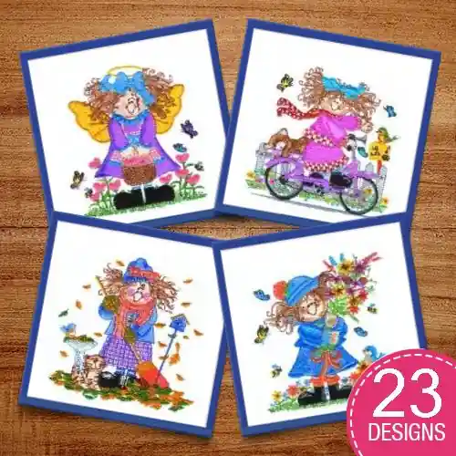 Lexi Lou Embroidery design pack by Morango Designs, Embroidery Packs on EmbroideryDesigns.com In Demand