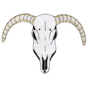 Longhorn Skull Embroidery Design Big Sale