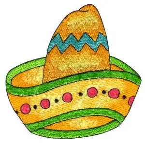 Sombrero Embroidery Design Bargain
