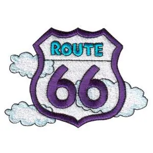 Route 66 Sign Embroidery Design Exclusive Offer