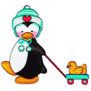 Fan Favorite Penguin and Ducky Embroidery Design