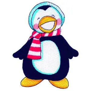 Holiday Sale Penguin Embroidery Design