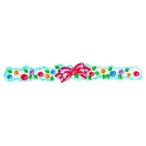 Luxury Candy Border Embroidery Design