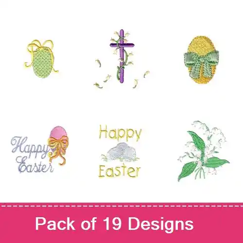 Today Only Easter Embroidery design pack by Needle Passion Embroidery, Embroidery Packs on EmbroideryDesigns.com