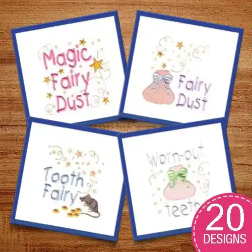 Fairy Dust Embroidery design pack by Needle Passion Embroidery, Embroidery Packs on EmbroideryDesigns.com Bulk Order