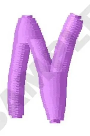 Buy Today Ziggy Zoe Uppercase N Embroidery Design