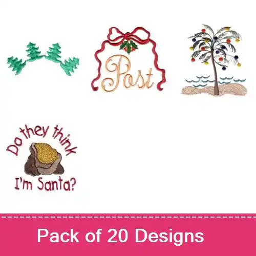Best Price Believe In Santa? Embroidery design pack by Needle Passion Embroidery, Embroidery Packs on EmbroideryDesigns.com