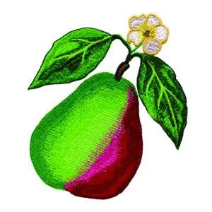 Pear Embroidery Design Special Discount