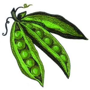 Peas Embroidery Design Reduced Price