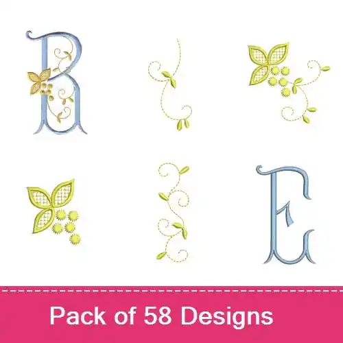 Top Rated Bedford Complete Font Embroidery design pack by Needle Passion Embroidery, Embroidery Packs on EmbroideryDesigns.com