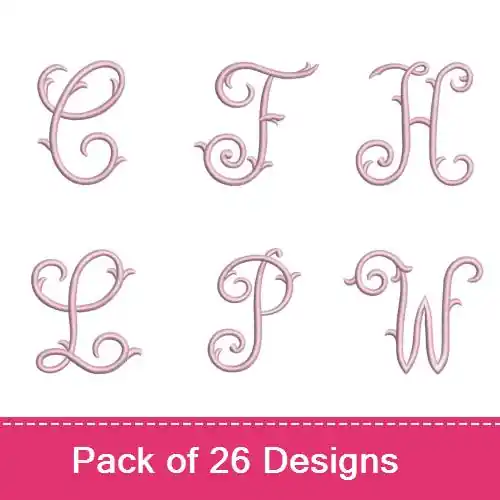 Last Chance Mitford Font Embroidery design pack by Needle Passion Embroidery, Embroidery Packs on EmbroideryDesigns.com