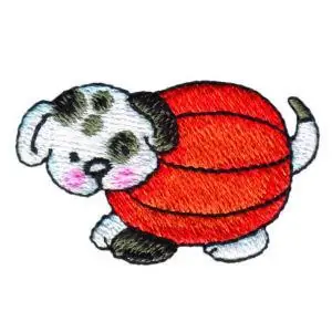 Pumpkin Patch Dog Embroidery Design Seasonal Sale