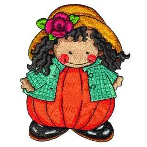 Pumpkin Patch Kid 13 Embroidery Design Budget