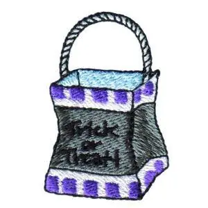 Next Day Delivery Trick or Treat Bag Embroidery Design