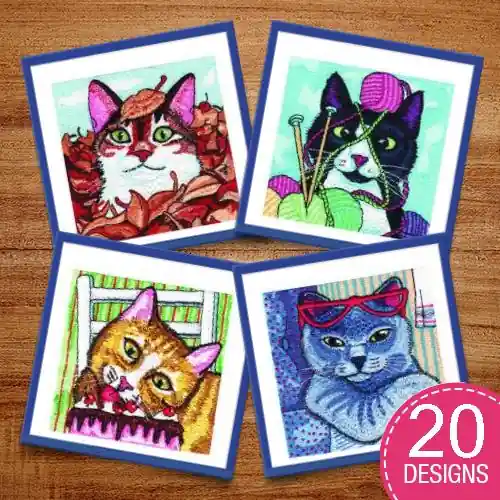 Pet Portraits Embroidery design pack by Morango Designs, Embroidery Packs on EmbroideryDesigns.com Best Price