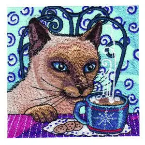 Bedtime Snack Embroidery Design Certified