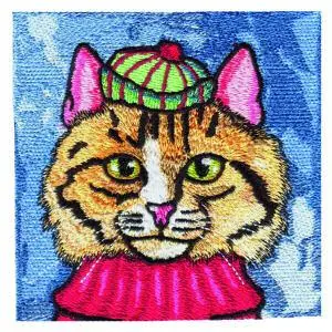 Bulk Order Tabby Cat Embroidery Design