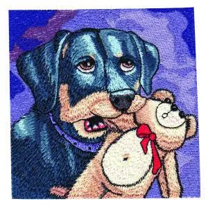 Worldwide Shipping Puppy and Friend Embroidery Design