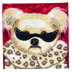 Order Now Glamor Pup Embroidery Design