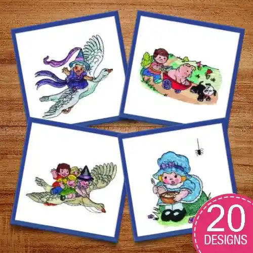 Bulk Order Rhymes for Tots Embroidery design pack by Morango Designs, Embroidery Packs on EmbroideryDesigns.com