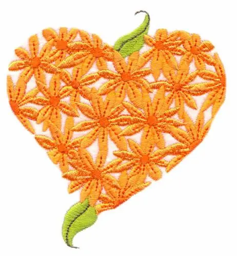 Special Offer Floral Heart Embroidery Design