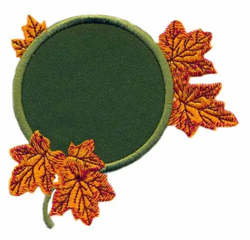 Leaf Circle Applique Embroidery Design Trending