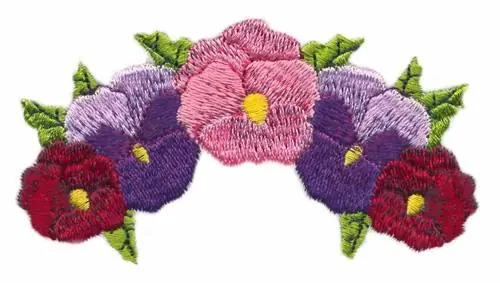 Super Sale Pansies Embroidery Design
