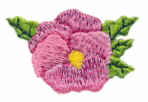 Clearance Single Pansy Embroidery Design