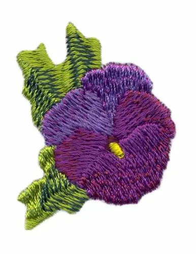 Special Offer Single Pansy Embroidery Design