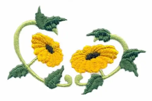 Sunflowers Embroidery Design Low Price