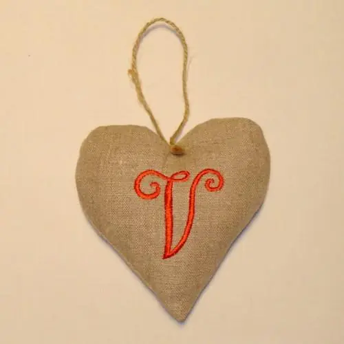 Best Seller Padded Heart V Embroidery Design
