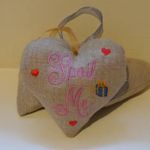 Trusted Brand Padded Spoil Me Heart Embroidery Design