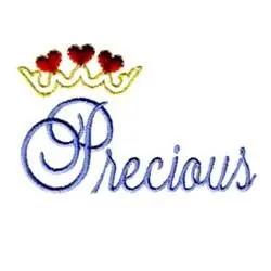 Precious Crown Embroidery Design Clearance