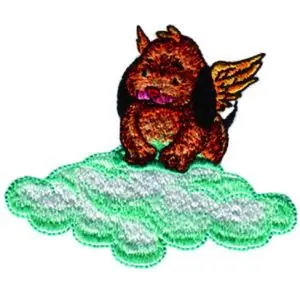 Puppy Angel Embroidery Design Place Order