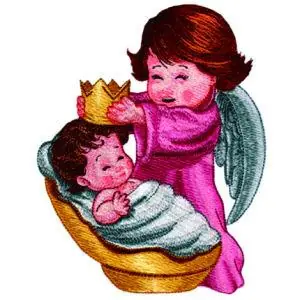 Baby Jesus Embroidery Design No Minimum Order