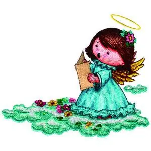 Singing Angel Embroidery Design Fresh Stock