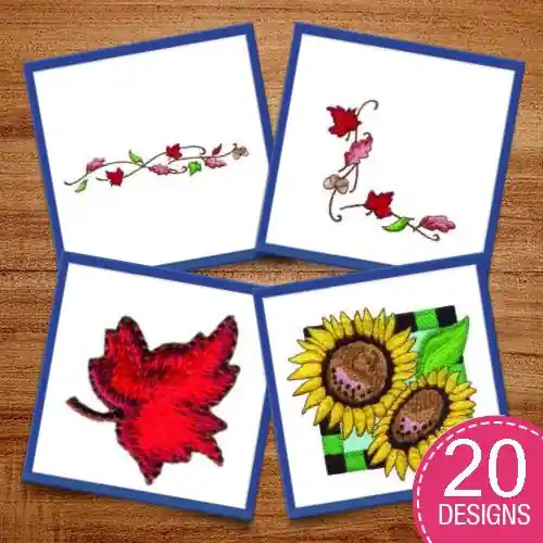 Factory Price Time for Fall Embroidery design pack by Morango Designs, Embroidery Packs on EmbroideryDesigns.com