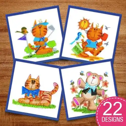 Zoopendous Embroidery design pack by Morango Designs, Embroidery Packs on EmbroideryDesigns.com Fresh Stock