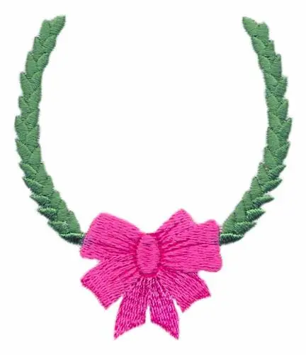 Bow and Wreath Embroidery Design Shop Now