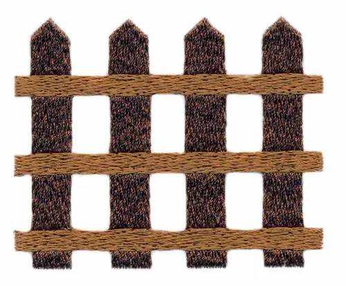 Top Rated Picket Fence Embroidery Design