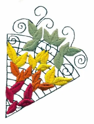 Factory Price Leaf Corner Embroidery Design
