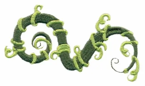 Beanstalk Swirl Embroidery Design One Day Deal