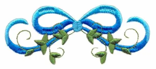 Ribbon and Vine Border Embroidery Design Discount